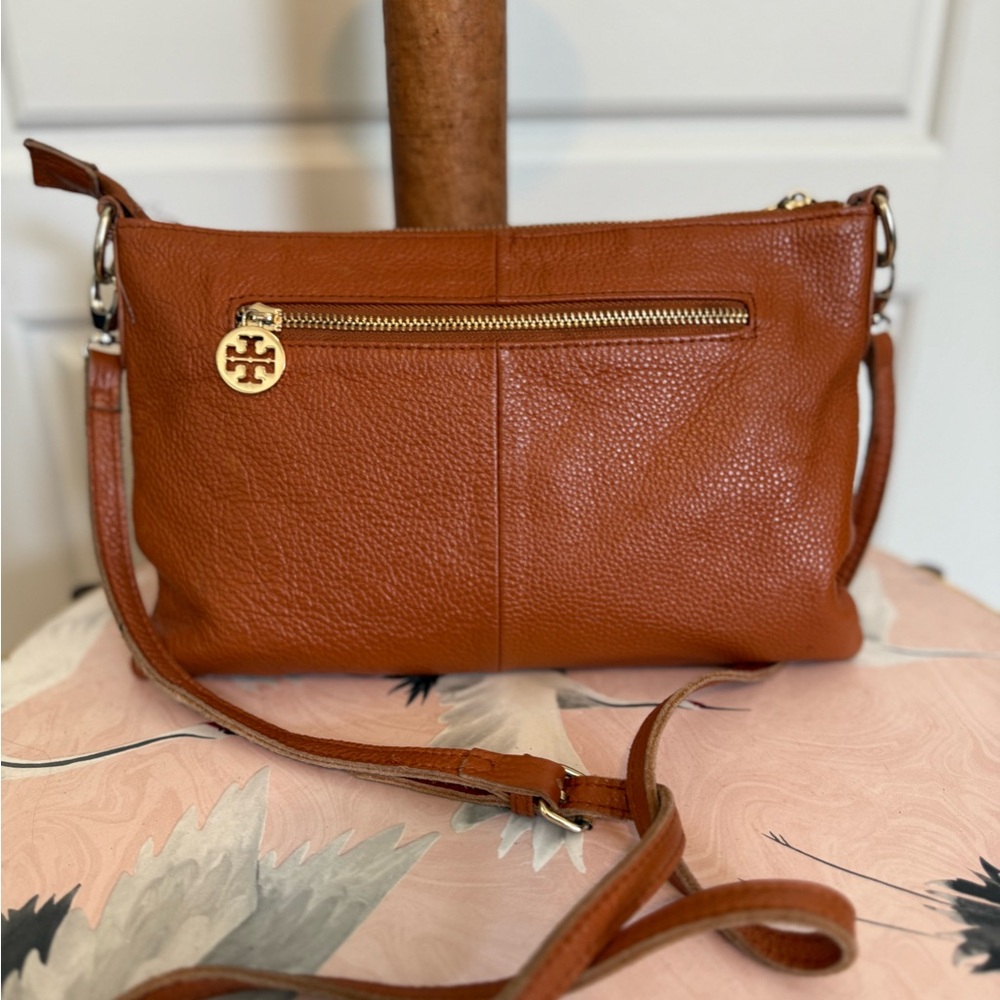 Tory Burch Tan Leather Crossbody Bag - Picture 4 of 9